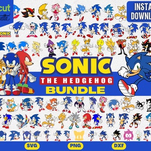 Sonic The Hedgehog, Sonic The Hedgehog Svg, sonic svg, hérisson svg, Sonic Face svg, personnages soniques svg, cricut, scrapbooking image 1