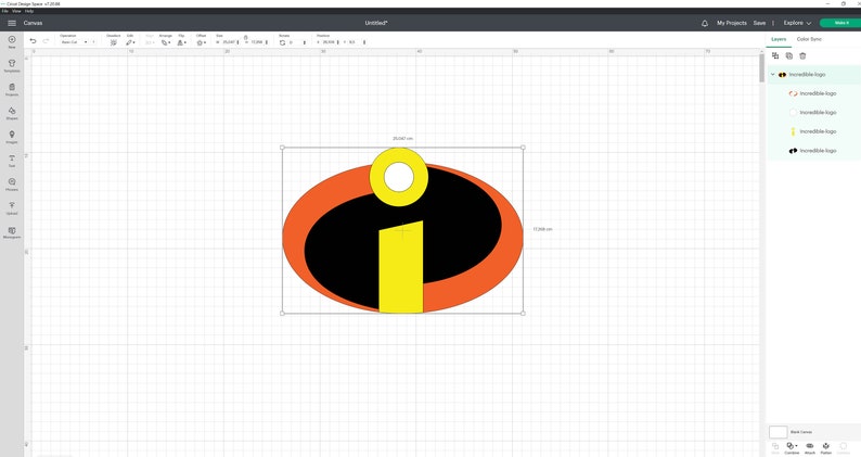 Increíble Logo Svg, Los Increíbles Svg, Increíbles dxf, eps, png, imágenes prediseñadas vectoriales digitales, los incerdibles Descarga instantánea, Sillhouette imagen 2