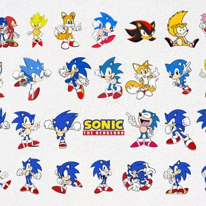 Sonic The Hedgehog, Sonic The Hedgehog Svg, sonic svg, hérisson svg, Sonic Face svg, personnages soniques svg, cricut, scrapbooking image 3