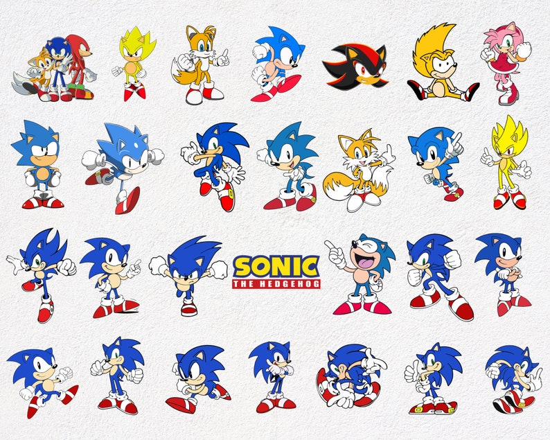 Sonic The Hedgehog, Sonic The Hedgehog Svg, sonic svg, hérisson svg, Sonic Face svg, personnages soniques svg, cricut, scrapbooking image 3