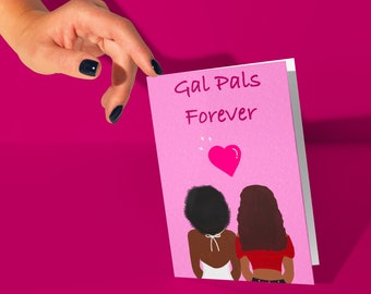 Galentines Day Card, Galentines Decor, Galentines Card, Valentine Card Set, Soul Sister Gift, Happy Galentines Day, Cute Stationary