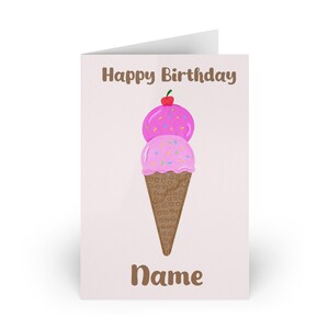 10. Geburtstag-16. Geburtstagsgeschenk-18. Geburtstag, 21. Geburtstags-Dekor, 13. Geburtstag, niedliches Stationär, ästhetische Postkarte, niedliche Postkarte, Karte