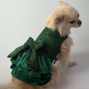 emerald green dog dress Emerald Dog Dress