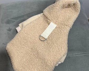 Sherpa Dog Coat – Soft Fleece Hoodie for Chihuahua and Small Dogs