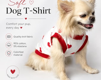 Summer Dog T-Shirt: Natural Fabric, Thin Knitwear