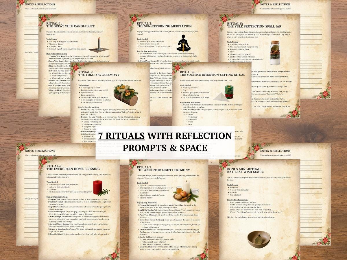 Yule Sabbat Ritual Guide: Wicca Winter Solstice Spells, Rituals ...