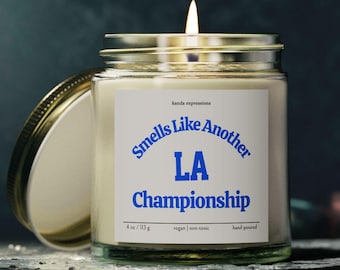 Los Angeles Baseball Championship Candle, Baseball Fan Gift, World Series