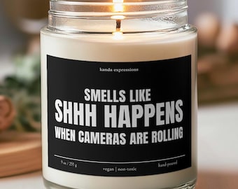 Film TV Crew Gift, Smells Like Shh Happens When Cameras Are Rolling Funny Quote