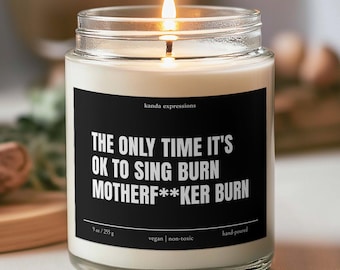Funny Firefighter Gift, New Job, Firefighter Candle