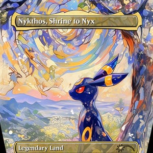 Nykthos, sanctuaire de Nyx - Pokémon - Carte proxy de haute qualité - Film aluminium/non transparent/aluminium double face