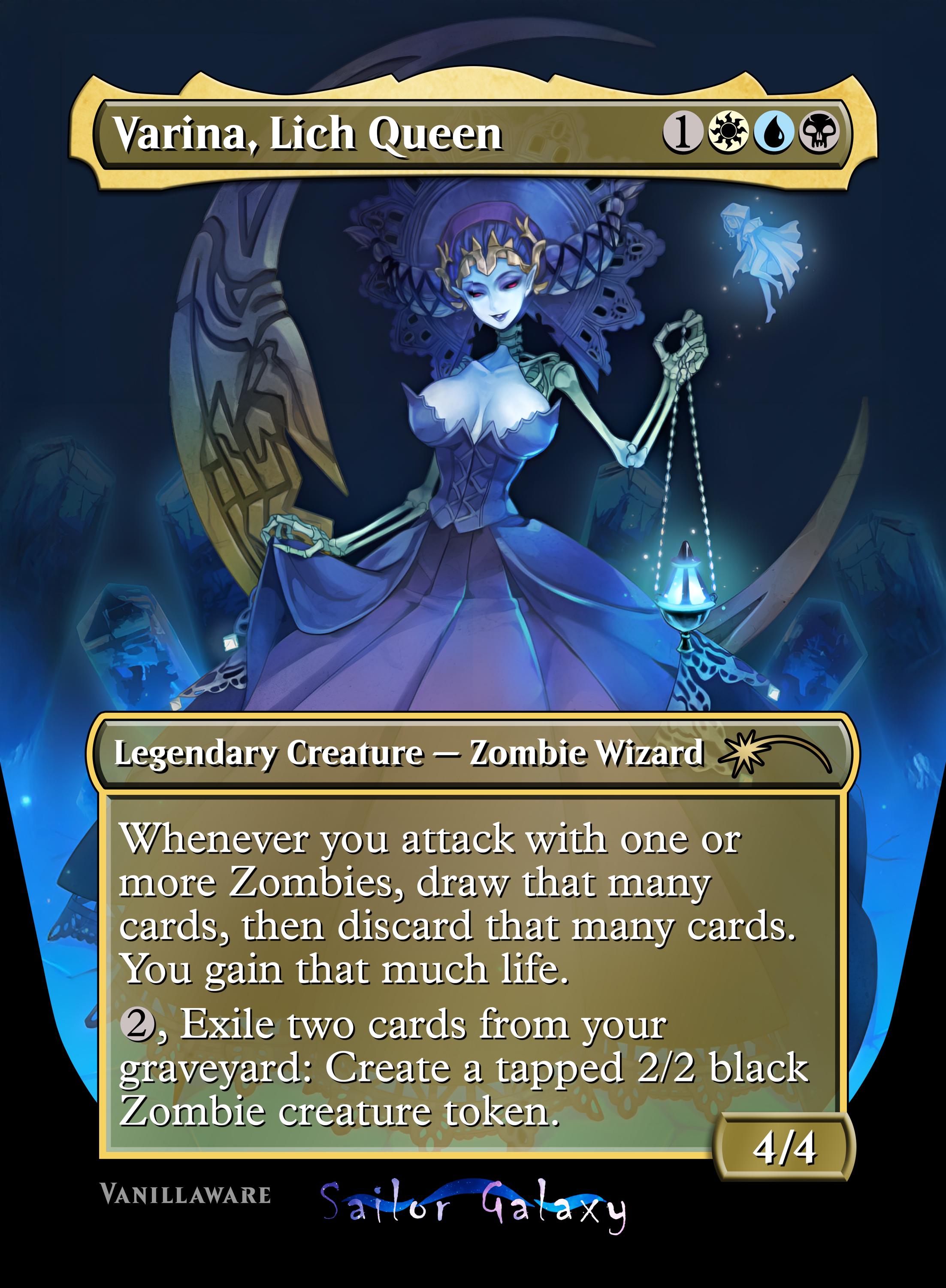 MTG foil 英語版 リッチの女王、ヴァリーナ 旧枠
