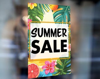 Sale, Holiday window Advertising Sign (24" x 36")