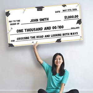 Customizable Giant Check. Multiple Designs and sizes.