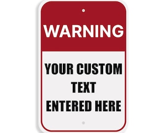 Custom White Parking Sign - Personalized Reserved Spot  - Outdoor Metal Business Signage - Aluminum Property Sign