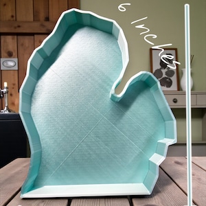 Michigan Shaped Tray Dish – 3D Printed Catch-all Midwest Home Decor & Michigan Gift