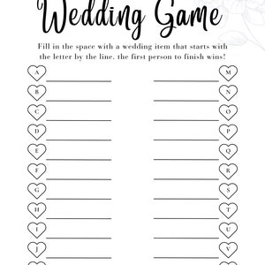 Bridal Shower Games Bundle, Printable Wedding Shower Games Pack, Modern