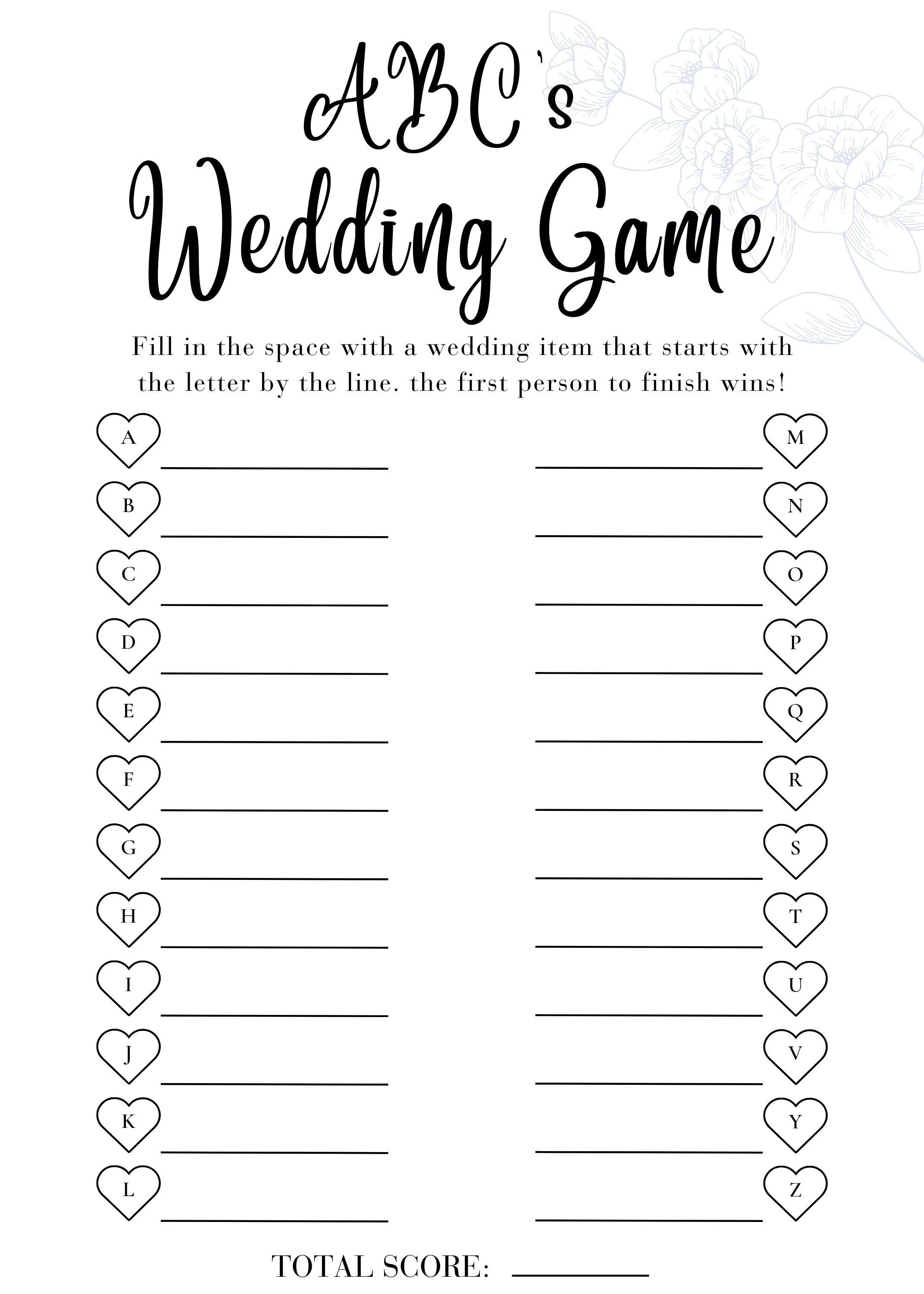 Bridal Shower Games Bundle, Printable Wedding Shower Games Pack, Modern ...