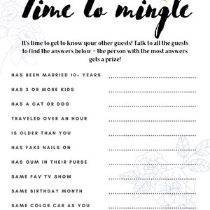 Modern Bridal Shower Games Bundle, Printable Wedding Shower Games ...