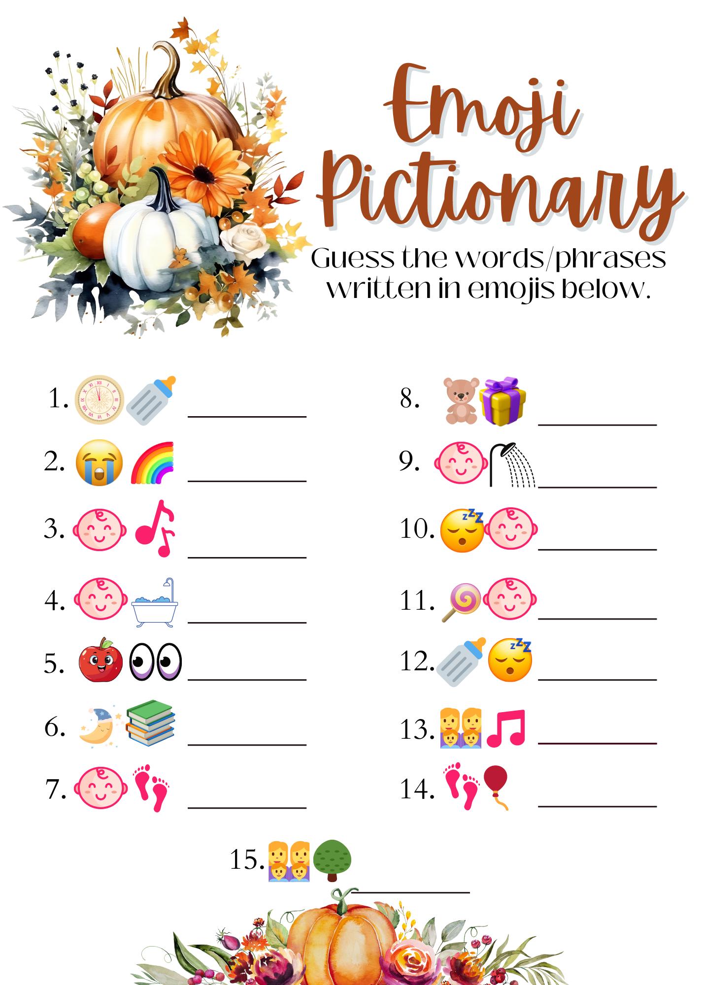 Pumpkin Baby Shower Games Bundle, Fall Pumpkin Printable Games, Autumn ...