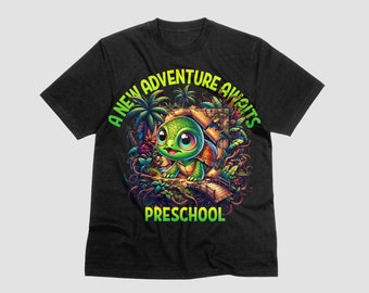 Abenteuer Schildkröte PNG: Vorschul T-Shirt Design (Digitaler Download)