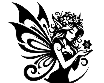 Fairy Vector Bundle: SVG, PNG, JPEG Files (Digital Download)