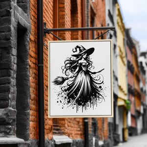 Halloween Beautiful Witch Vector-ontwerp: SVG-, PNG- en JPEG-bestand inbegrepen. Het is een digitale download, er wordt geen fysiek product verzonden.