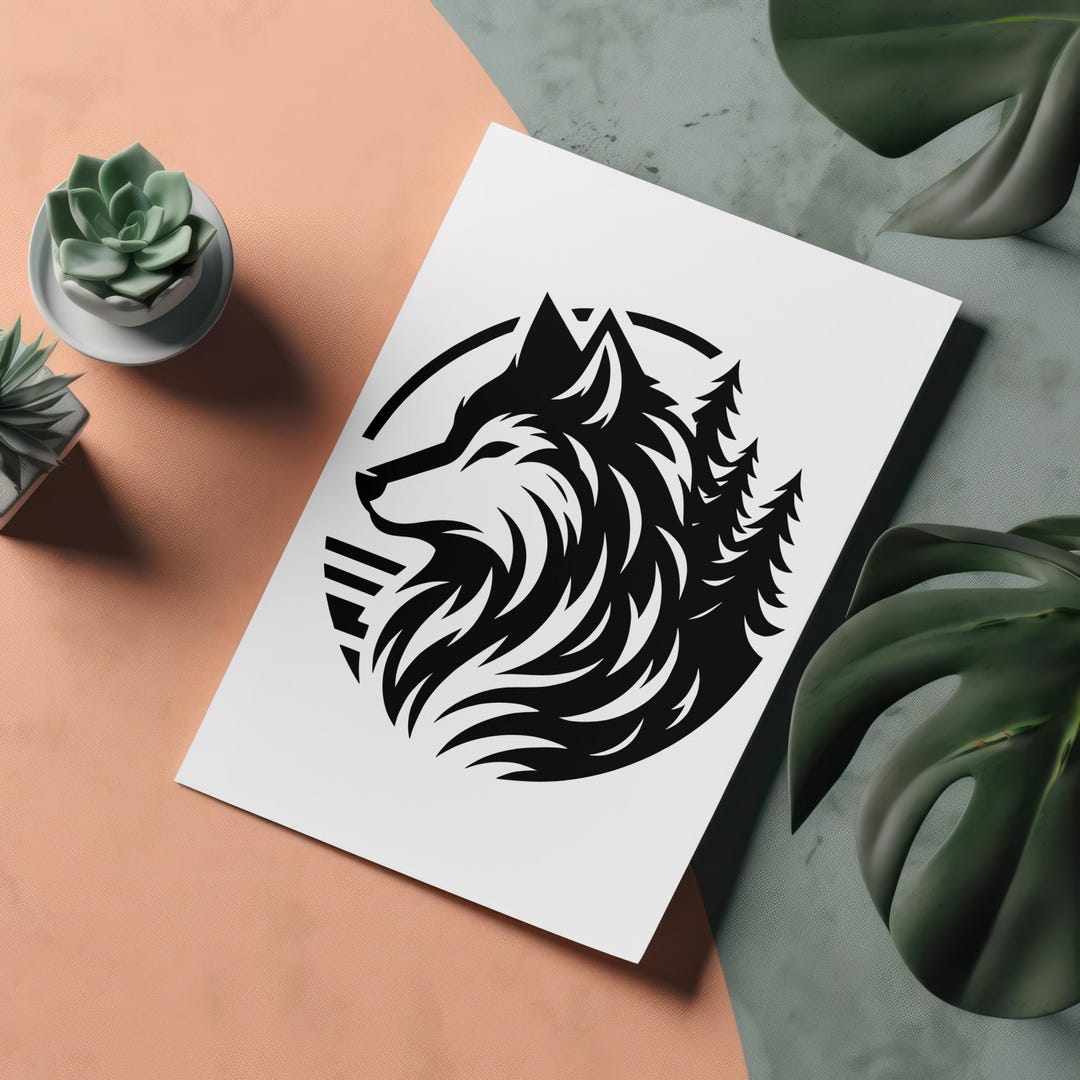 Wolf Vector Design: SVG, PNG, JPEG (digital Download) - Etsy