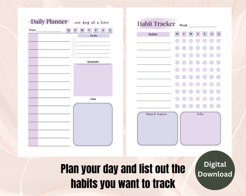 Planner Includes A5 Printable Planner Inserts| 5 Pack Bundle| Monthly Planner|daily ...