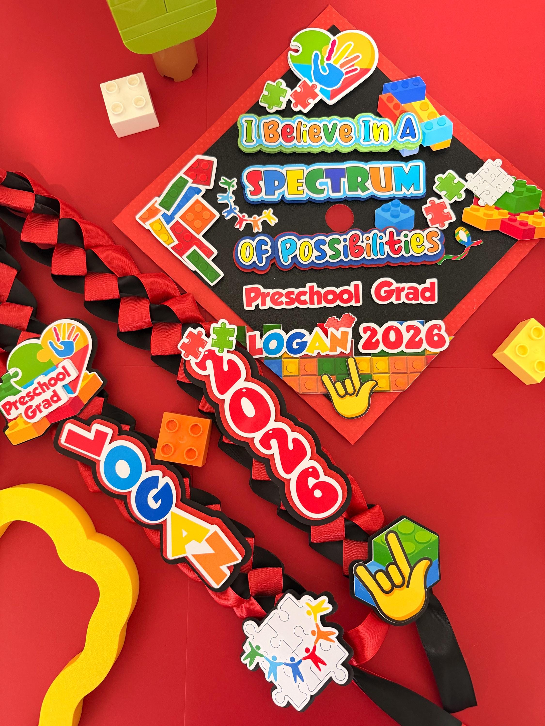 Autism Graduation Cap | Custom Graduation Cap Topper | Autism Awareness ...