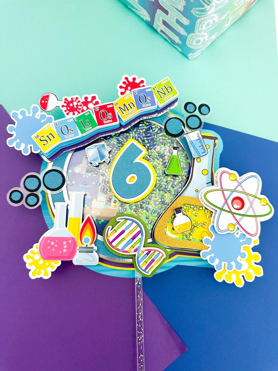 Ag Science Topper Mad Scientist Cake Topper: Science Party Lab Decoration,lab Birthday ...
