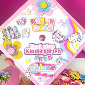 Dekorierte Abschlusskappen / Mädchen Jungen Schulabschluss / Mütze und Kleid / benutzerdefinierte Abschlusskappe, Abschlusskappe Topper, personalisierte Kappe