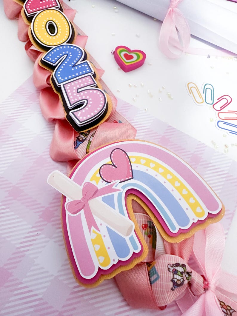 Kider Ribbon Decorated Graduation Lei,kids Graduation Lei,kindergarten Graduation ...