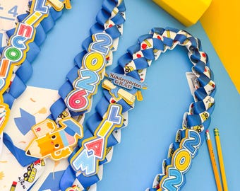 Benutzerdefinierte dekoriert Abschluss Lei, Kinder Abschluss Lei, Kindergarten Abschluss Lei, Kinder Band Lei, Kindergarten Abschluss Geschenk, Pre K Lei