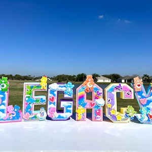 Custom 3D Letter: Birthday Party Centerpiece, Cake Topper
