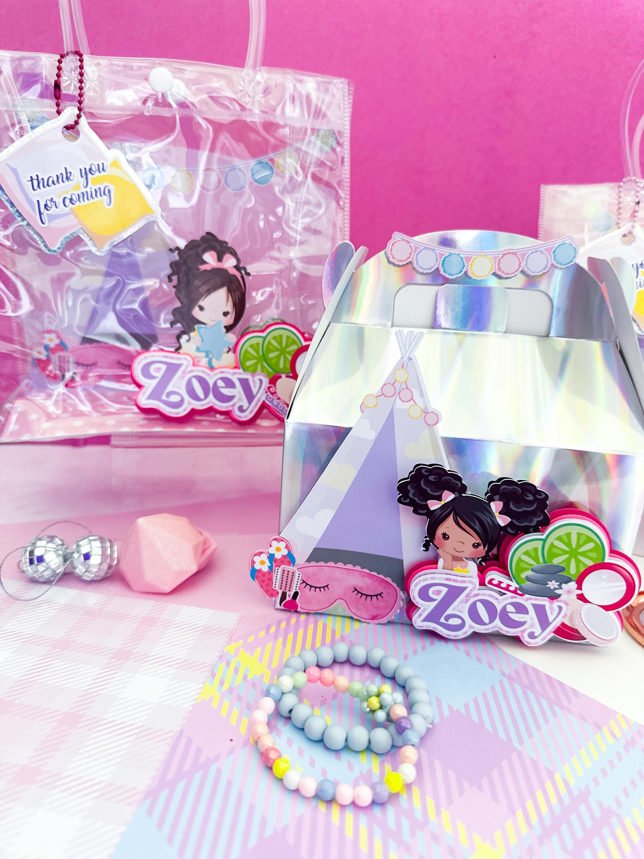 Spa Party Cake Topper: Custom Spa Girl Birthday Decorations