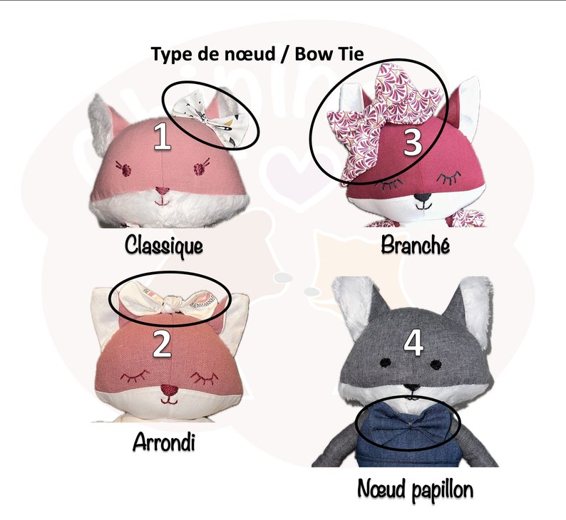 Poupée Peluche Renard Loup personnalisable poupée chiffon image 9