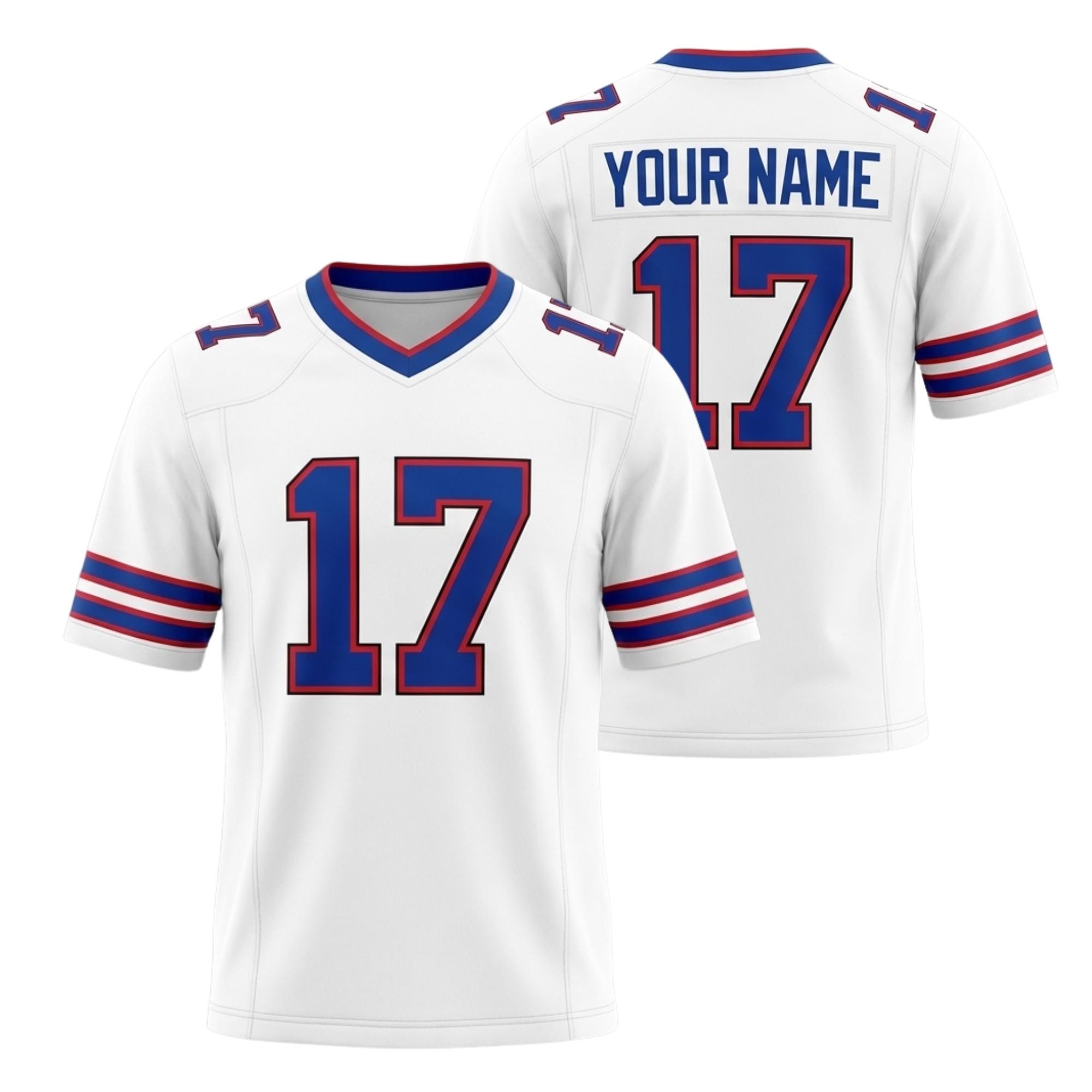 Discover Custom Football Jersey Shirt, Personalized Name Number V-Neck Tee