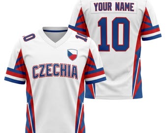 Custom Czechia Soccer Jersey, Personalized Czechia Football Shirt with Name Number