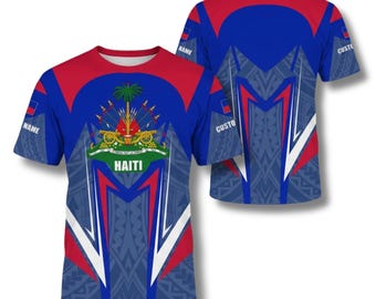 Custom Haiti Flag T-Shirt | Haitian Pride Tee