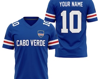 Cabo Verde Custom Soccer Jersey Shirt