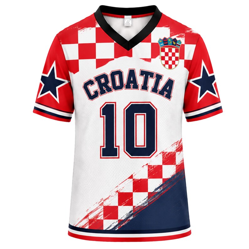 Croatia Soccer Jersey, Personalized Football Shirt, Custom Name Gift image 2