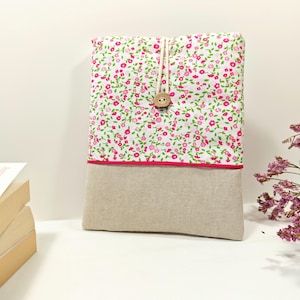 Custodia in tessuto per libri, custodia protettiva per tasca, tascabile o Kindle, custodia per lettura fatta a mano, regalo ideale per lettori