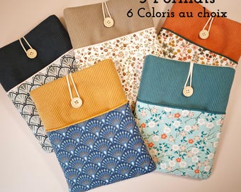 Custodia in tessuto per libri, copertina protettiva per libri tascabili o Kindle, astuccio da lettura fatto a mano, regalo ideale