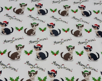 Papel de regalo navideño para amantes de los gatos, ¡único, festivo y adorable!