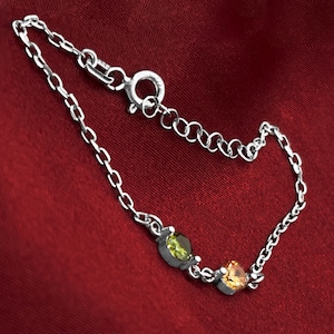 Custom Birthstone Bracelet: Sterling Silver Family Jewelry Gift
