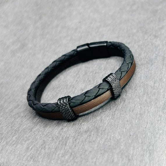 Bracciali Da Uomo Personalizzati Bracciale Con Incisione In Pelle Con Foto I Migliori Regali Di Natale Per Lui