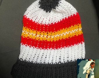 Studio Ghibli Princess Mononoke Inspired Slouchy Beanie