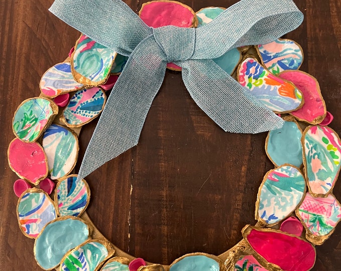 Lilly Inspired Oyster Shell Wreath - Etsy