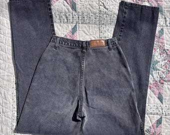Vintage 1990s Rockies Black Wash Western Bareback High-Rise Jeans | Modern Size 24x32.5
