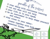 Scissor parable printable for Christian gifts Graduation, Mother’s Day, Christmas, teacher gifts or decor